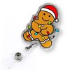 Funny Gingerbread Man Christmas Badge Reel Retractable for Nurse Nursing