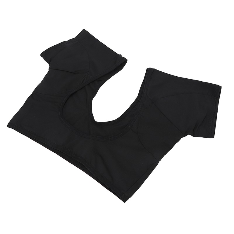 Underarm Sweat Vest Black Breathable Washable Quick Drying Armpit Sweat