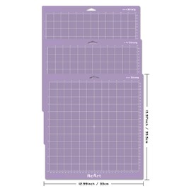 ReArt Strong Grip Cutting Mat 12x12 inch 3 Pack