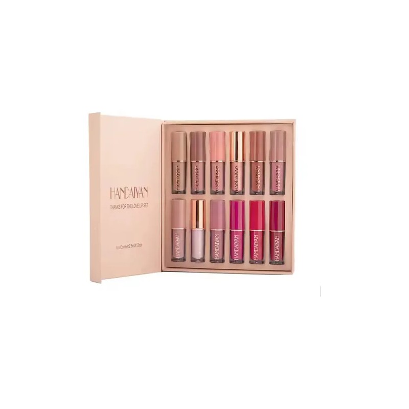 12 Colores Labiales Mate Larga Duracion Pintalabio Regalo