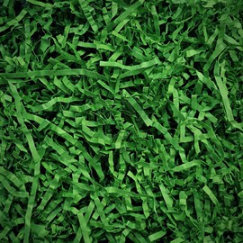 GoooodGift - 3 oz - Green - Crinkle Cut Paper Shred Filler for Gift Wrapping, Gift Box Stuffing Birthdays, Basket Filling Mother's Day Christmas