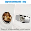 A502-26 One-Hole Remodel Cover Plate for Moen and delta shower