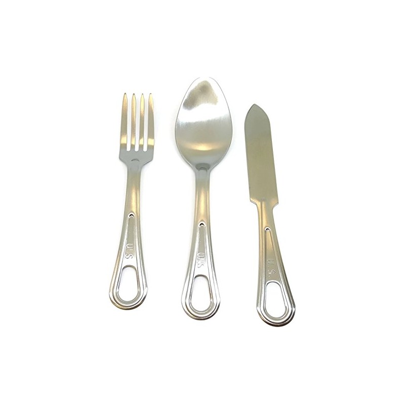 Mess Kit Fork, Knife, and Spoon