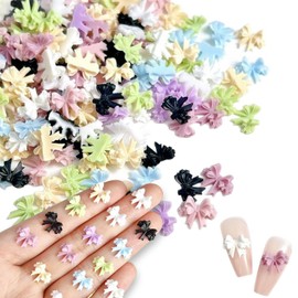 PNHAEH Rhinestone Set for Nail Flat Bottom (Flat Bottom) with No Hole Pearls Aurora Effect Irregular Shape Multicolor Multicolor Multicolor Shape Nail Decoration DIY Accessories Party Gift (Butterfly)