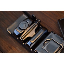 Bussel Belt Ratchet Zip Belt - Rise Buckle with Black Belt (42 in.)