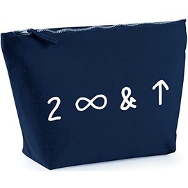 Hippowarehouse To Infinity and Beyond Symbols printed make up cosmetic wash bag 18x19x9cm