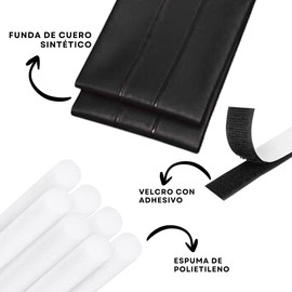 Vmingo Burlete Tope Adhesivo Guardapolvo Protector para Puerta, Protector Inferior con Cierre Reutilizable, Bloquea Polvo, Insectos y Ruido, Impermeable y Ajustable | (Negro)