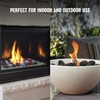 Stanbroil 24pcs Light Weight Ceramic Fiber Pebble Stones for Indoor