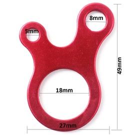 AVESON Pack of 10 Ultralight Aluminum Guyline Wind Rope Cord Adjuster Buckle for Camping Hiking Backpacking Outdoor Activity Tent Accessory, Red