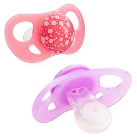 Twistshake Chupete para bebé – Pack de 2 | Forma Ortodóntica | Ultraligero | Chupete de Silicona Suave | Sin BPA | Apto para bebés a partir de 6 meses | Rosa Lavanda
