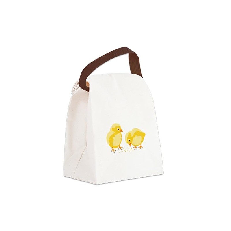 CafePress Baby Chicks Canvas Lunch Bag with Strap Handle