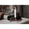 Storefactory VALLTORP Large Glossy Black Candlestick