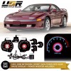 Unique Style Racing (USR) RED Glow Gauge Black Overlay For