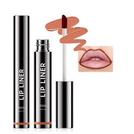 Peel Off Lip Liner Stain - Non-Stick Cup Lip Comfortable Vivid Color Peel Lip Stain Transfer-Proof & Long - Wear, Create Beauty & Charming Lip Makeup For All Skin Types with All-Day (#07 Dark Red)