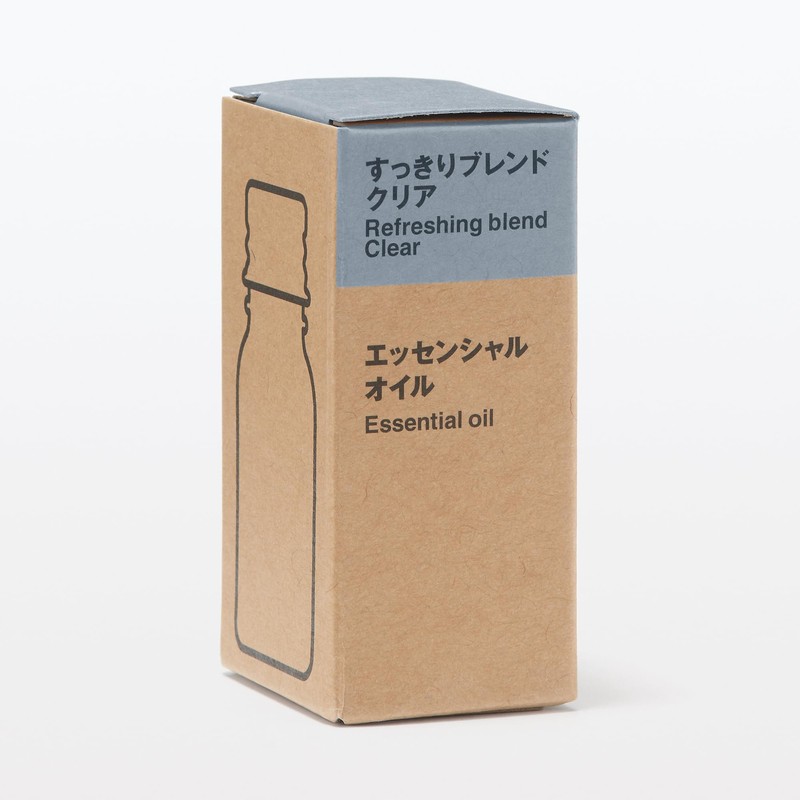 MUJI 83484538 Essential Oil Refreshing Blend, Clear, 0.3 fl oz