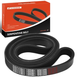 A-Premium Engine Serpentine Drive Belt Compatible with Hyundai Sonata 1999-2005, Santa Fe 2001-2006 & Kia Optima Magentis 2001-2006 & Ford Thunderbird 1981 & Mercury Cougar 1981, 2.4L 4.2L 5.0L