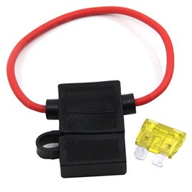 ZOOKOTO Inline Fuse Holder,14 AWG Gauge Wire Car Auto Blade Waterproof with 20 AMP Fuse