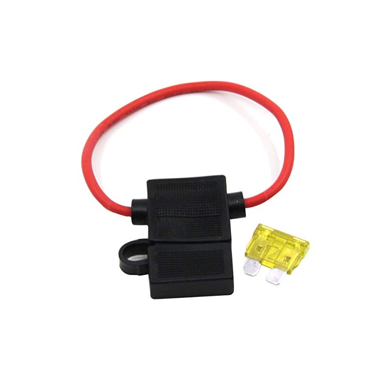 ZOOKOTO Inline Fuse Holder,14 AWG Gauge Wire Car Auto Blade
