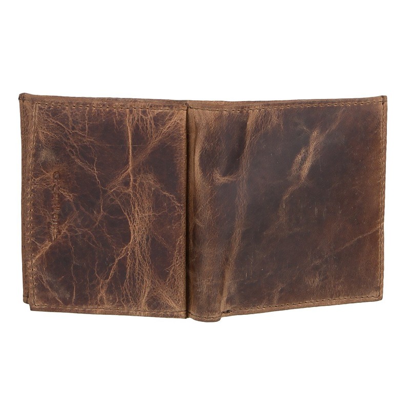 Greenland Nature Montana RFID Leather Wallet 10 cm, brown