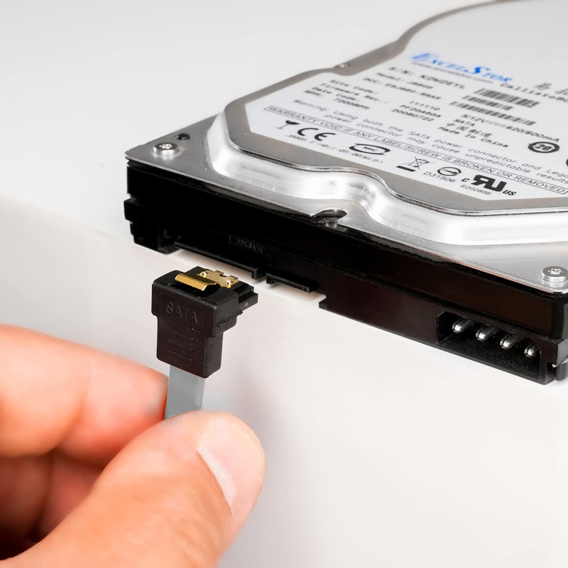 BIGtec SATA Cable S-ATA III Data Cable Connection Cable Grey