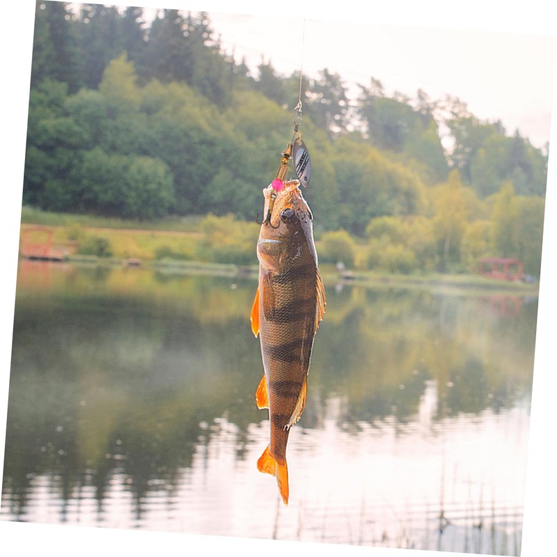 Generic Trout Spinner Lures Kit 10 Simulation Baits Spinnerbait Fishing