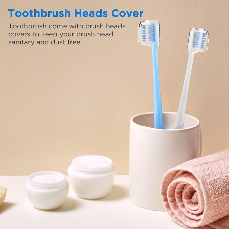 Fremouth V-Shaped Orthodontic Toothbrush for Braces, Soft Bristles, 6 Count,