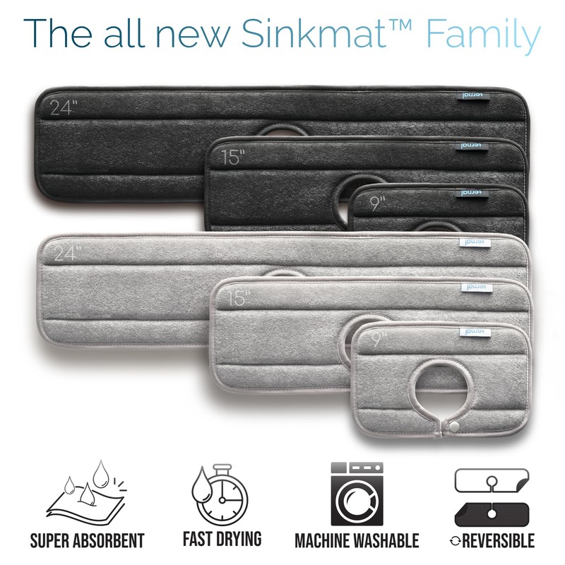 The Original Ternal Sinkmat Drip Catcher & Splash Guard, Faucet