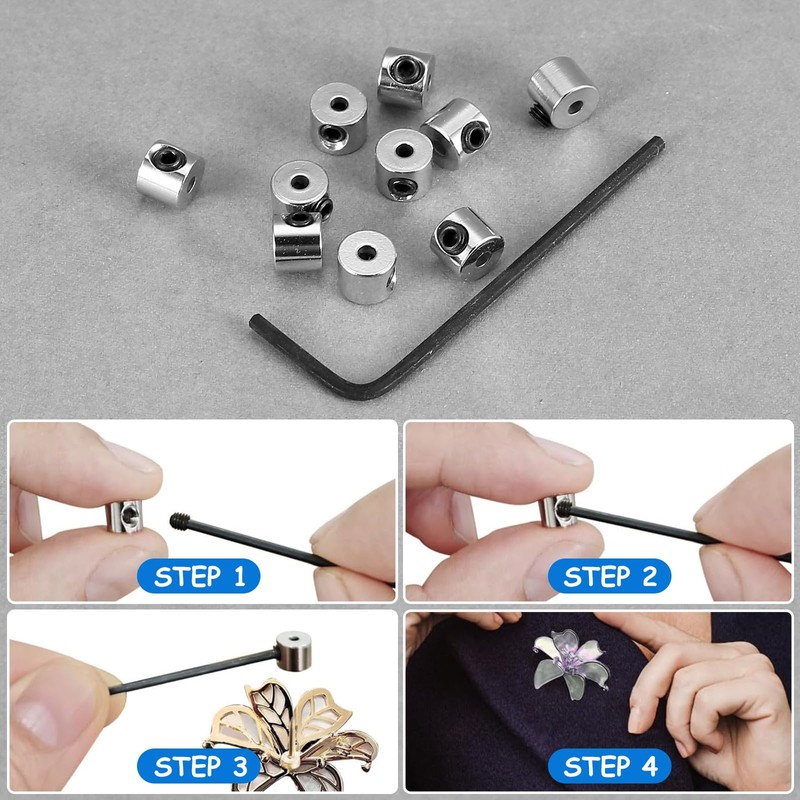 Pack of 60 Pin Keepers, Pin Keepers Clasp Clasp, Pin