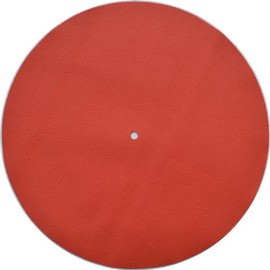 Genuine Leather Turntable Platter Mat - Orange