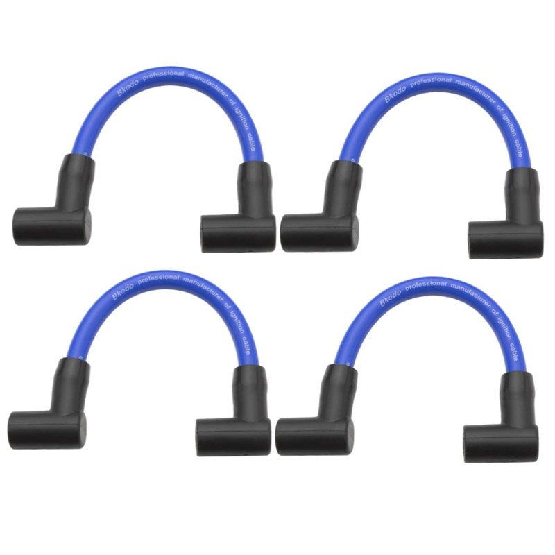 4 Pcs Marine Spark Plug Wire 6" High Performance Premium