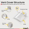 Steinberg14 Dryer Vent Cover Outside 4 inch - ABS Plastic