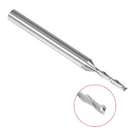 sourcingmap 1/8" Shank 1.5mm x 8mm Carbide End Mill CNC Router Bits 2 Flute Milling Bit for Acrylic PVC MDF Wood