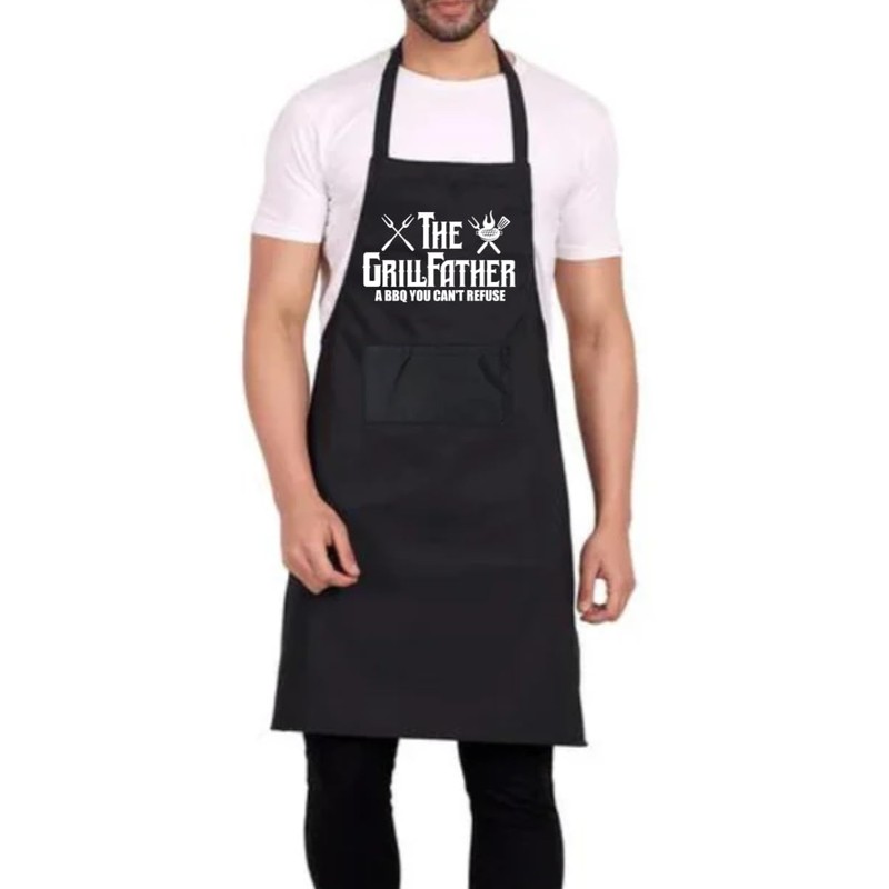 PB TECH Novelty Apron for Men – ‘The GrillFather’ BBQ