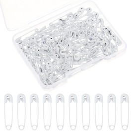 250 Pcs White Safety Pins Small, 19mm/0.75in Tiny Safety Pins Mini Safety Pins for Clothes, Metal Sewing Pins Mini Safety Pins Sewing Clothes Pins for Tags DIY Crafts Jewelry Making(White)