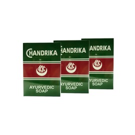 CHANDRIKA AYURVEDEC SOAP 3SET CHANDERIKA HERBAL SOAP, Set of 3