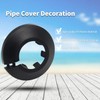 MroMax 25mm Pipe Cover, Black Pipe Collar Flange Pipe Hole