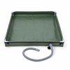 31.5-Inch Foldable Portable Shower Pan with Detachable Drain Pipe