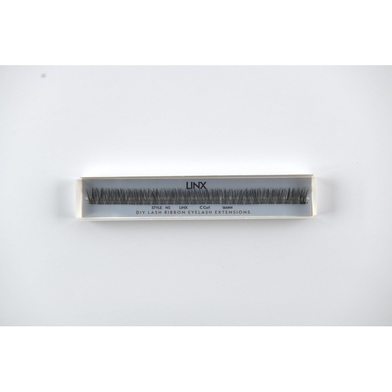 LINX DIY Eyelash Extensions Lash Ribbons (N5 C Curl 16MM)