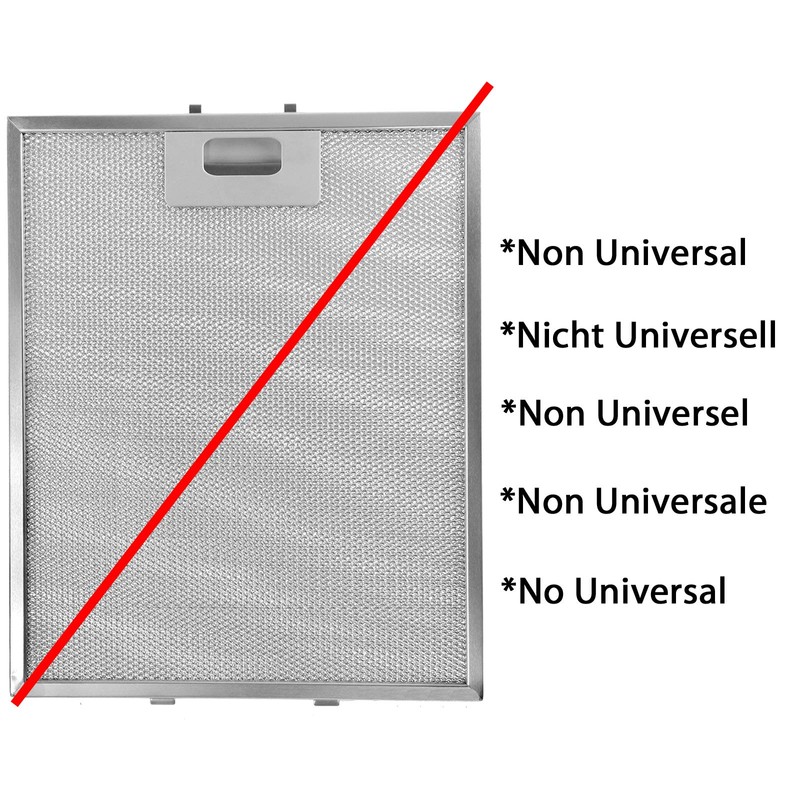 SPARES2GO Metal Mesh Filter for Cooke & Lewis/B&Q/CATA Cooker Hood
