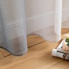 MIULEE Set of 2 Voile Curtains, Two-Tone Curtain with Eyelets,