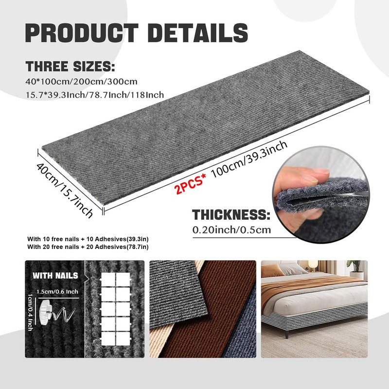 Cat Scratch Couch Furniture Protector, Adhesive Cat Scratch Pad Deterrent
