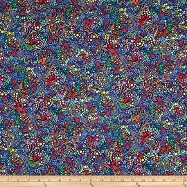 Kaufman Effervescence Digital Print All Over Celebration, Fabric by the Yard