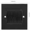 Wifehelper Wall Plate, Dust Prevention Brush Cable Wall Plate Port