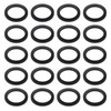 OTOTEC 20PCS Black Rubber Flat Washers 32mm OD 24mm ID
