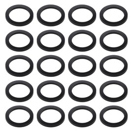 OTOTEC 20PCS Black Rubber Flat Washers 32mm OD 24mm ID 3mm Thickness M24 Flat Washers for Water Butt Tap Faucet Pipe Valve Water Pipe Hose Bolt