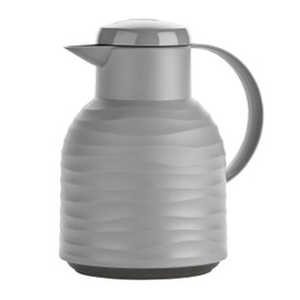 Emsa Samba N4010900 Vacuum jug, Plastic Glass, 1 Liter, Wave Stone