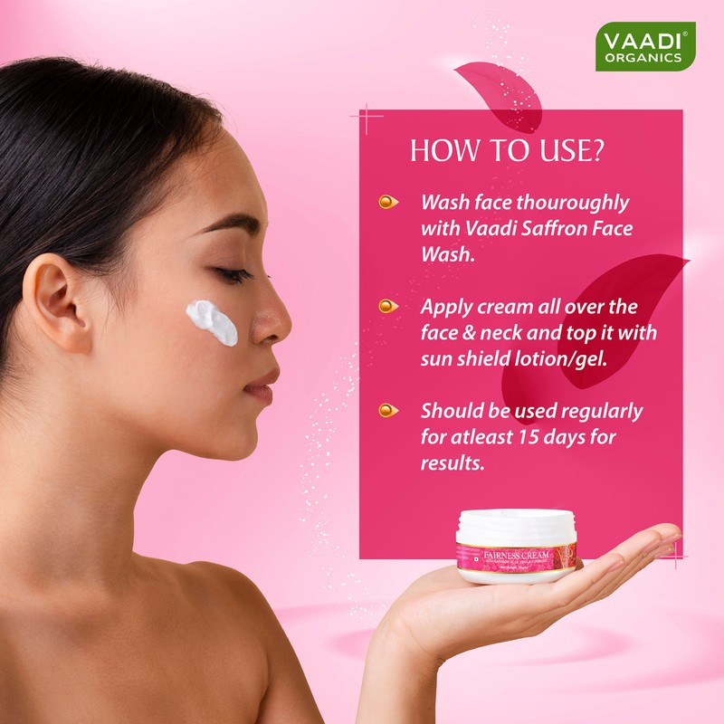 Vaadi Organics Saffron Fairness Cream with Aloe Vera & Turmeric
