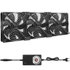 3 x 120 mm Case Fans: Quiet PC Fan Set