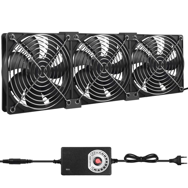 3 x 120 mm Case Fans: Quiet PC Fan Set