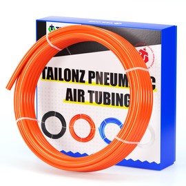 TAILONZ PNEUMATIC Orange 3/8 Inch OD 10 Meters PU Air Tubing Pipe Hose Pu Air Hose for Air Line Tubing or Fluid Transfer Tubing
